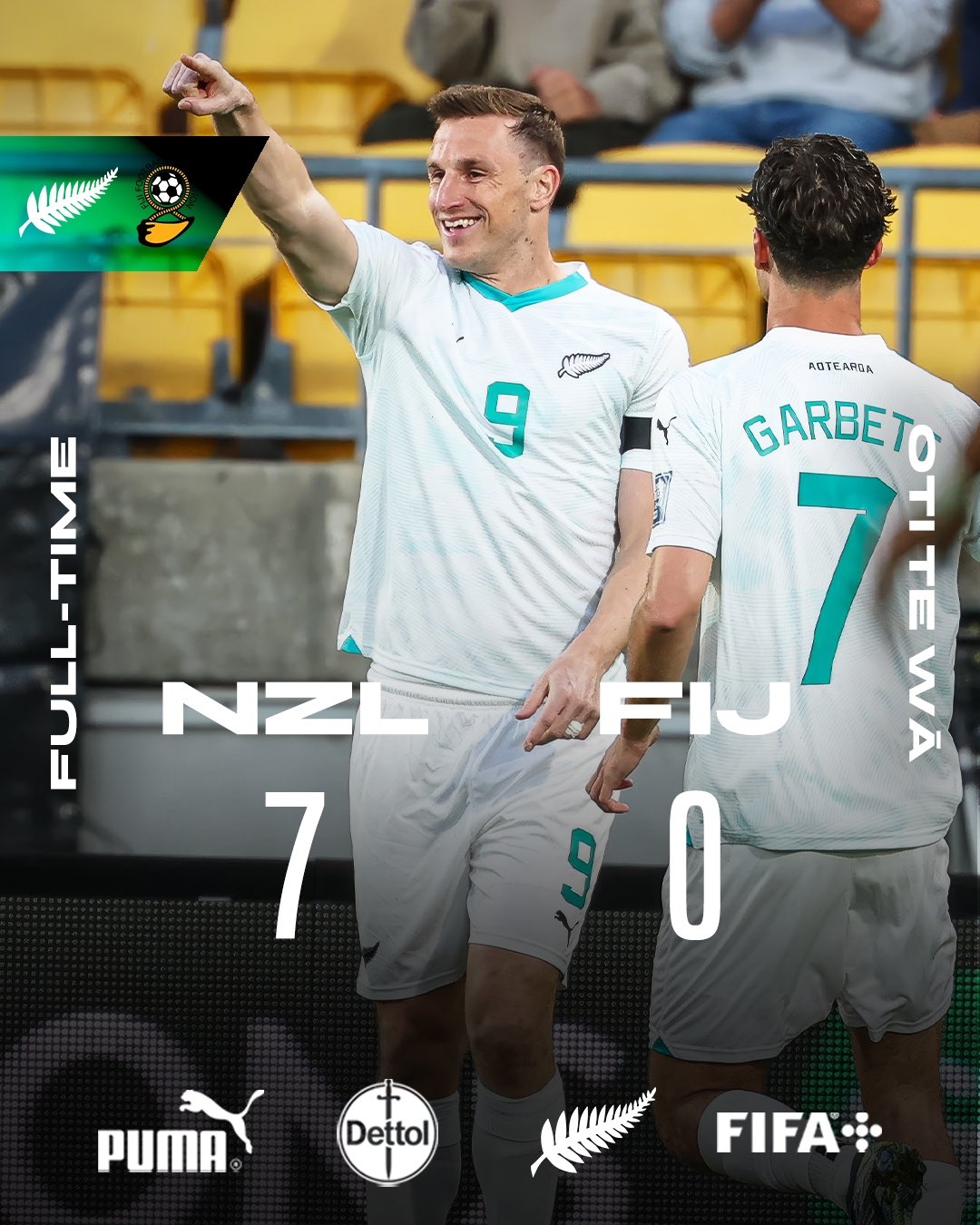 距世界杯一步之遙！新西蘭7-0進大洋洲決賽，其FIFA排名高國足1位