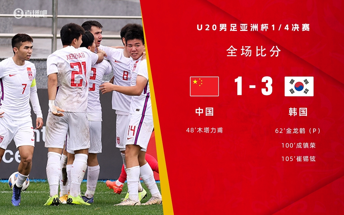 復(fù)仇！U22國足絕殺復(fù)仇韓國，2年前U20亞洲杯加時(shí)憾負(fù)無緣世青賽