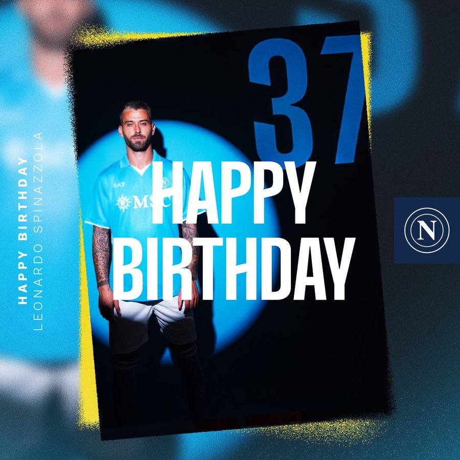 生日快樂！那不勒斯官方發(fā)文慶祝斯皮納佐拉32歲生日